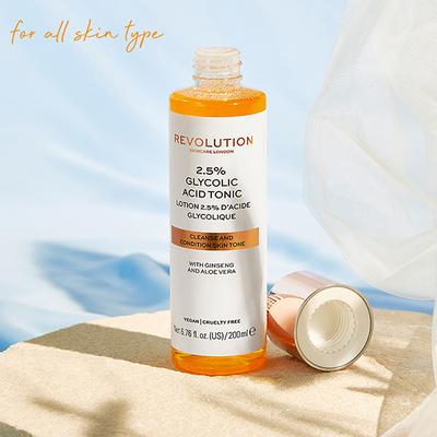 Revolution Skin 2.5% Glycolic Acid Tonic 200 ml - Skin-Treatment