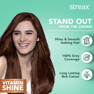 Streax Hair Colour - Walnut Brown (60gm+60ml+20gm) 1's - Crème