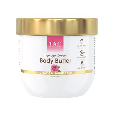 TAC The Ayurveda Co. Body Butter - Indian Rose 200 gm - Body Butter
