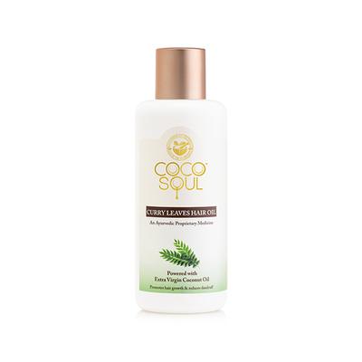 Coco Soul Curry Leaves Hair Oil With Extra Virgin Coconut Oil - Makers Of Parachute Advansed 200 ml - Hair Oils