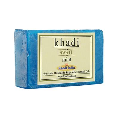 Khadi Swati Ayurvedic Handmade Soap - Mint 125 gm - Soaps