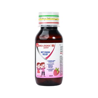 BRO ZEDEX LS JUNIOR RASPBERRY FLAVOUR Expectorant 60ml - Cough And Cold-Cou
