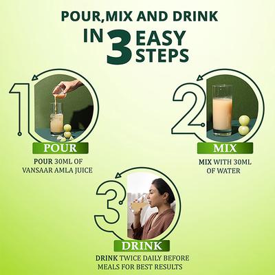 Vansaar 45+Amla Juice 1 L - Ayurvedic Juices