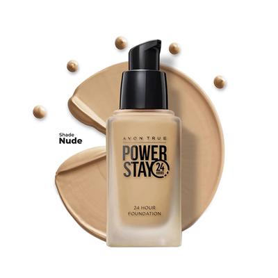 Avon True Powerstay 24 Hour Liquid Foundation- Nude 30 gm - Foundation