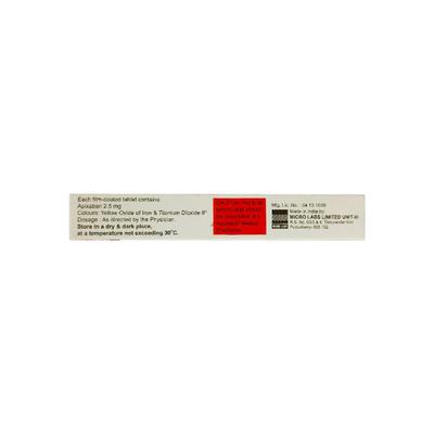 APIVAS 2.5 Tablet 10's - Blood Clot-Ant