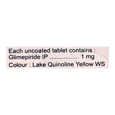 Glimda 1mg Tablet 10'S - Diabetes-Ant
