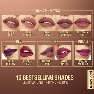 Lakme Xtraordin-airy Lip Mousse Mini - Plum Punch 1.8 g - Liquid Lipsticks
