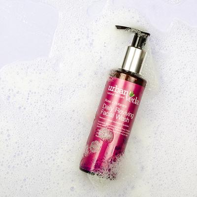 Urban Veda Reviving Ayurvedic Rose + Jasmine Reviving Facial Wash 150ml - Face Washes