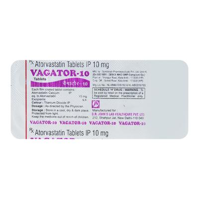 Vagator 10mg Tablet 10'S - High Cholesterol-Dys