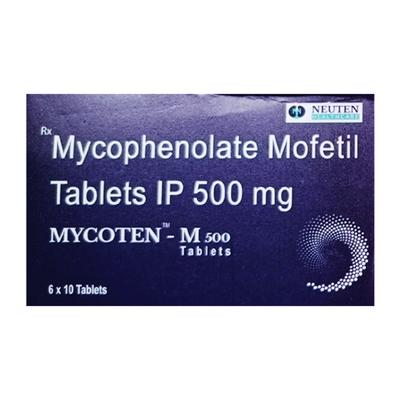 MYCOTEN M 500 Tablet 10's - Auto Immune Disease-Imm