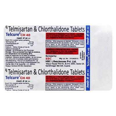 TELCURE CH 40 Tablet 15's - Hypertension-Ang