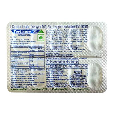 Fertisure M Tablet 10'S - Supplements-Sup