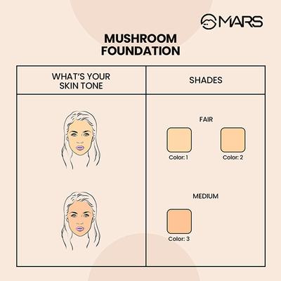 MARS Mushroom Cushion Foundation with Applicator - 02 20 gm - Foundation