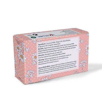 Mirah Belle Organic Coconut Milk Mogra Moisturising Soap 125 gm - Shower Gels & Body Wash