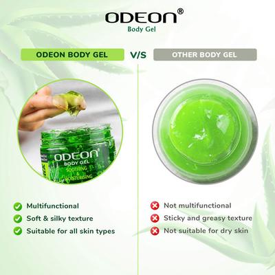ODEON Aloe Vera Body Gel 300ML, Paraben & Allergen Free - Face Gels