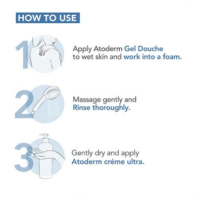 Bioderma Atoderm gel douche Gentle Shower Gel for Normal To Dry Skin 500 ml - Face Wash & Cleansers
