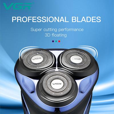 VGR V-306 Wet and Dry Shaver, 300 min Runtime (Blue) 1's - Shavers