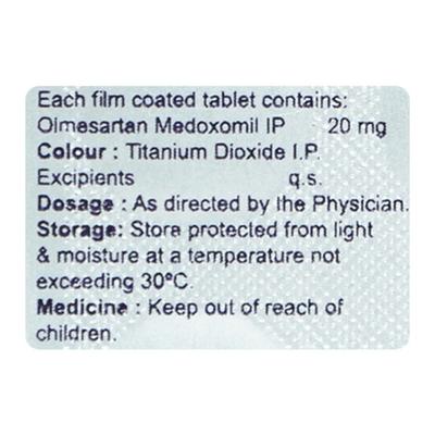 OLMEWAL 20mg Tablet 10's - Hypertension-Ang