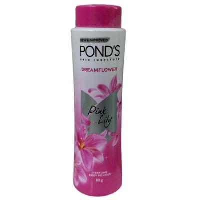 Pond's Dreamflower Fragrant Talcum Powder, Pink Lily 80 g - Talcum Powders