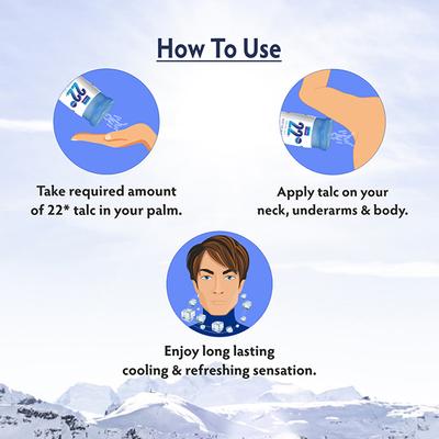 VI-John 22 Degree Ayurvdic Cooling Talc Beat Heat Talc (Neem, Sandal and Mint) 100 gm - Talcum Powders