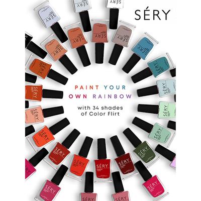 Sery Color Flirt Nail Paint Glitter, Party Rose Gold, Copper Glitter 10 ml - Nail Polish