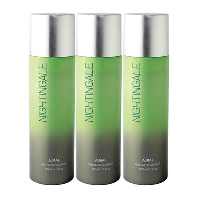 Ajmal Nightingale Deodorant Combo Pack Of 3 High Quality Deodorants For Men & Women 600 ml - Perfumes (Edt/Edp)