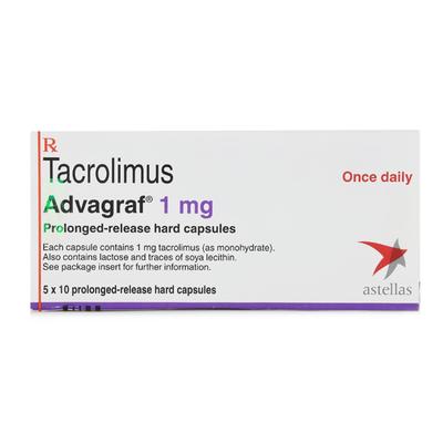 Advagraf 1Mg Capsule 10's - Immune Suppression