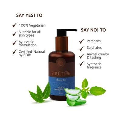 SoulTree Tulsi & Protective Neem Shower Gel 250 ml - Hand Wash & Soaps