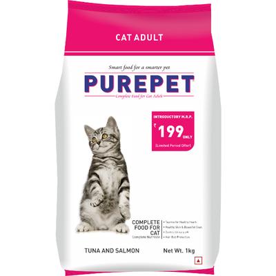 Purepet Adult Cat Food - Tuna & Salmon 1 kg - Petfood
