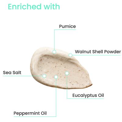 Earth Rhythm Pumice and Sea Salt Foot Scrub 100 gm - Foot Scrubs