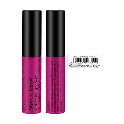 Miss Claire Soft Matte Lip Cream 07 6.5 Gm - Lipsticks