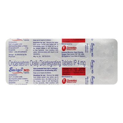 Emigo MD Tablet 10'S - Vomitting/Emesis-Ant