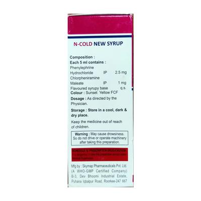 N COLD NEW Syrup 60ml - Cough And Cold-Cou