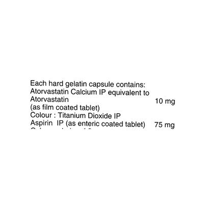 Lipicure AS 75mg Capsule 10'S - High Cholesterol-Dys