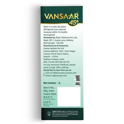 Vansaar 45+ Aloe Vera Amla Juice 1 L - Ayurvedic Juices