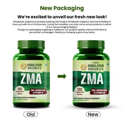 Vlado's Himalayan Organics ZMA Veg Tablets 120's - Bcaa Supplements