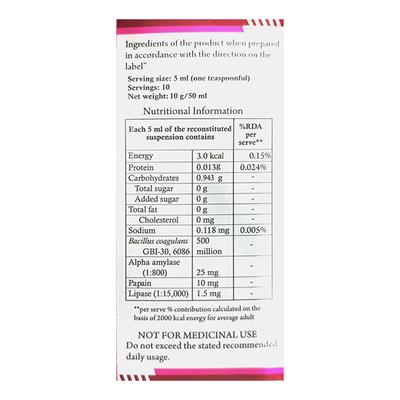 TUMMY SOFT (VEG) Dry Syrup 50ml - Digestion-Dig