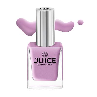 JUICE One Coat Long Lasting Quick Dry Chip Resistent Nail Polish CHROME LAVENDER C04 11 ml - Nail Polish