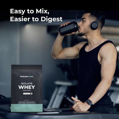 Nutrabay Pure Isolate Pea Protein Powder - Unflavoured 2 kg - Workout Essentials
