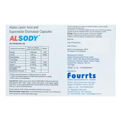Alsody Capsule 10'S - Supplements-Sup