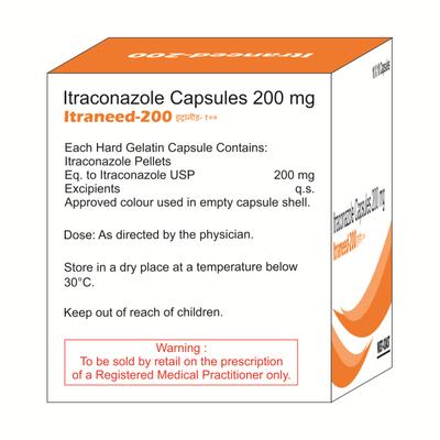ITRANEED 200 Capsule 10's - Fungal Infections-Anf