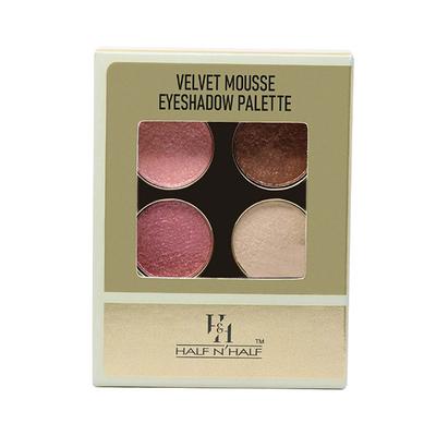 Half N Half Velvet Mousse Eyeshadow Palette, Multicolor - 04 3.2 gm - Eye Shadow Palettes
