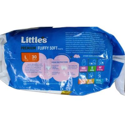 Little's Premium Fluffy Soft Baby Pants (L) 30's - Diapers & Wipes