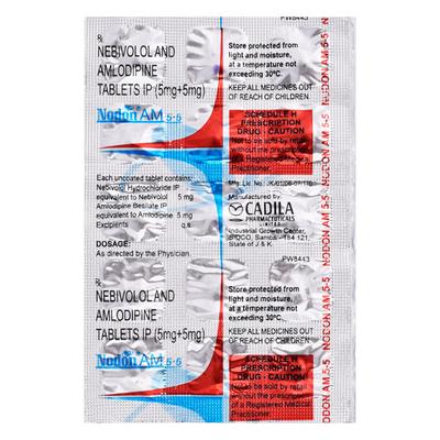 Nodon AM 5/5mg Tablet 15'S - Hypertension-Bet