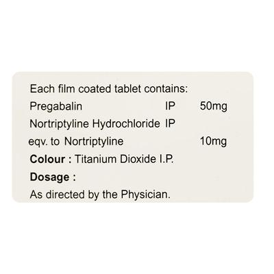 Gabawin NT 50mg Tablet 10'S - Neuropathic Pain-Dru