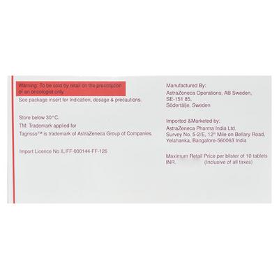 Tagrisso 40mg Tablet 10'S - Cancer Oncology-Tar