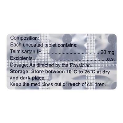 Eritel 20mg Tablet 15'S - Hypertension-Ang