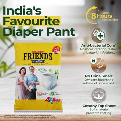 Friends Classic Adult Dry Pants (M) 1's - Adult Diapers & Pads