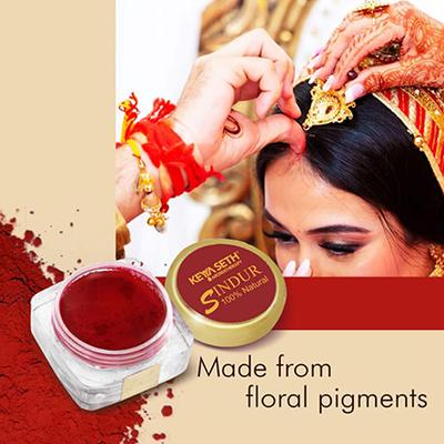 Keya Seth Aromatherapy 100% Natural Dust Sindoor Maroon 3gm - Sindoor