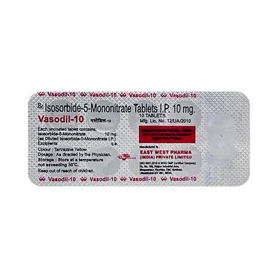 Vasodil 10mg Tablet 10'S - Angina